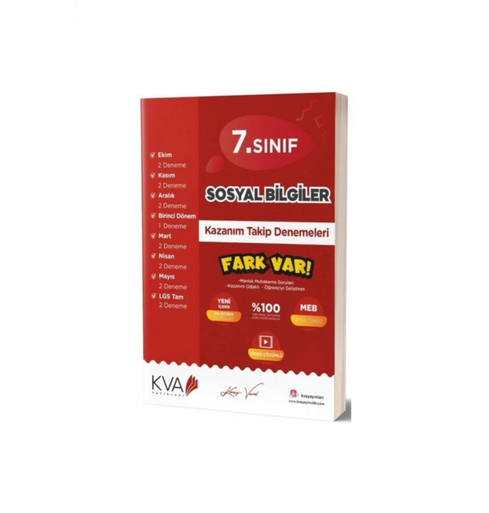 Kva 7.Sınıf Sosyal Bilgiler Kazanım Takip Denemeleri Koray Varol Akademi