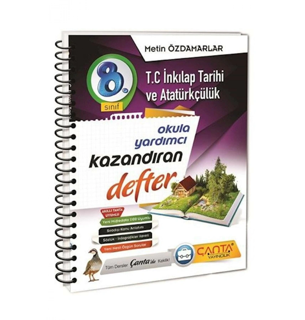 Çanta 8.Sınıf İnkılap Tarihi Kazandıran Defter