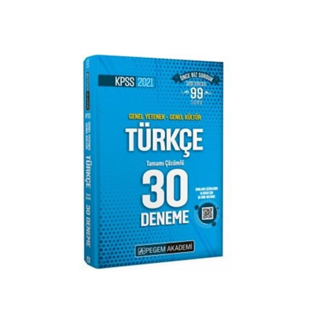 Pegem 2021 Kpss Gy Gk Türkçe Çözümlü 30 Deneme