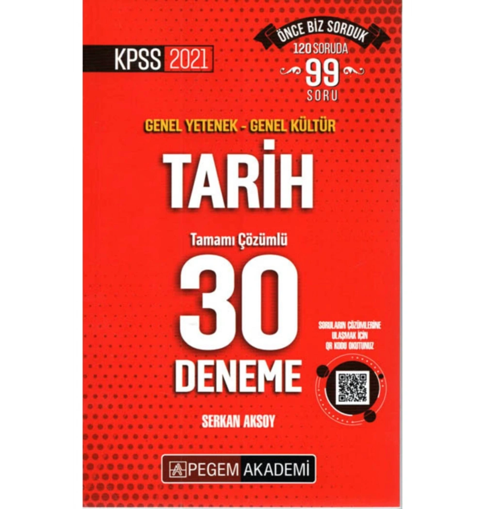 Pegem 2021  Kpss Gy Gk Tarih 30 Çözümlü Deneme