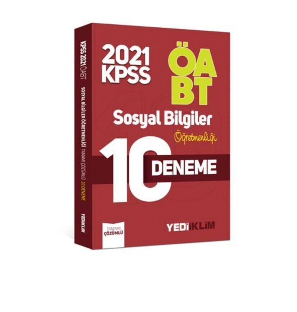 Öabt 2021 Sosyal Bilgiler Öğretmenliği 10 Deneme Yediiklim