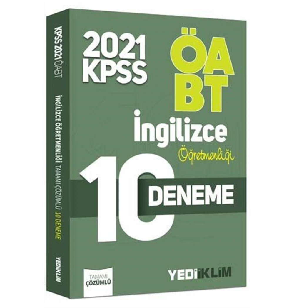 Öabt İngilizce Öğretmenliği 10 Deneme Yediiklim