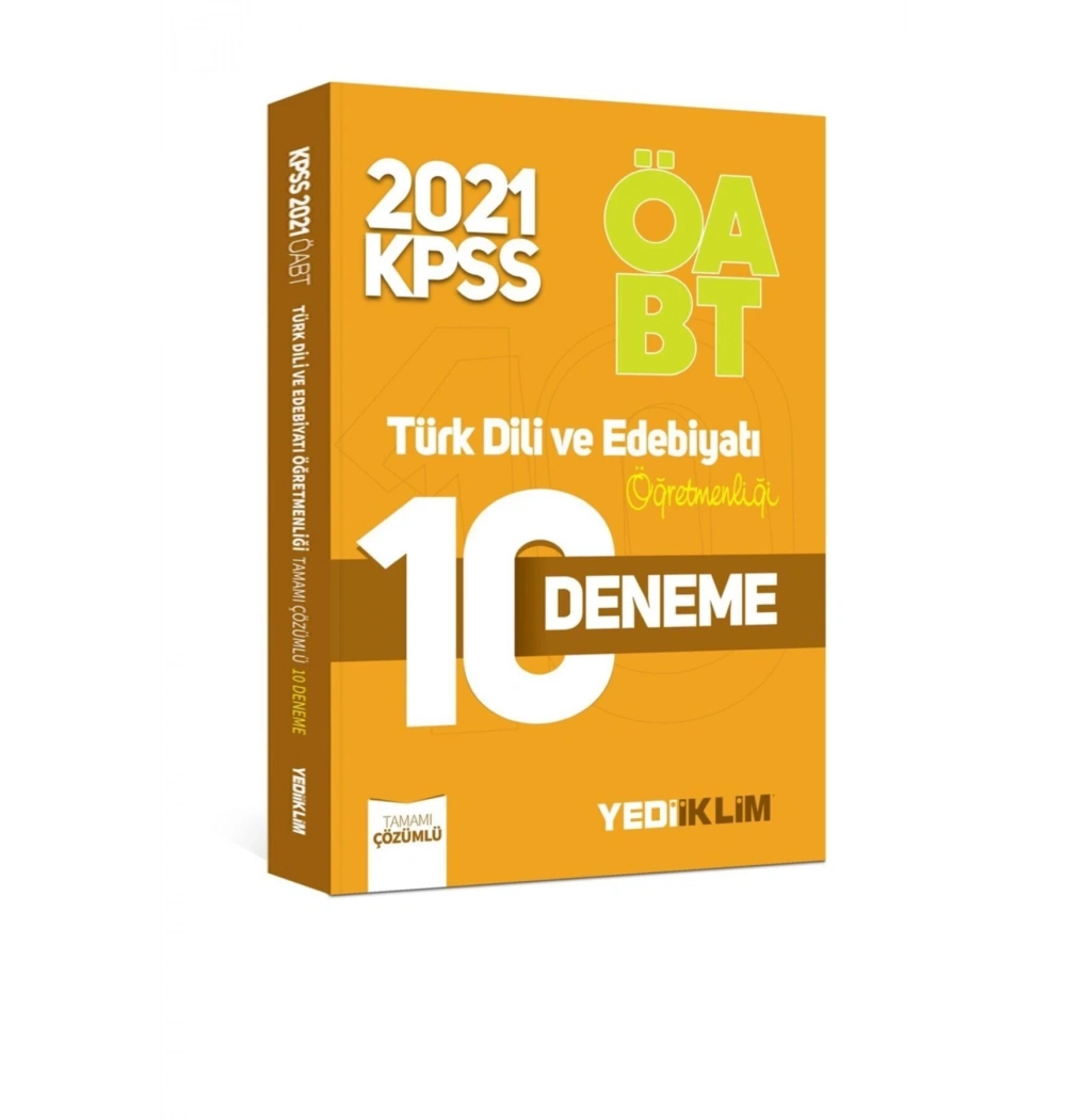 Öabt 2021 Türk Dili Edebiyatı 10 Deneme Yediiklim