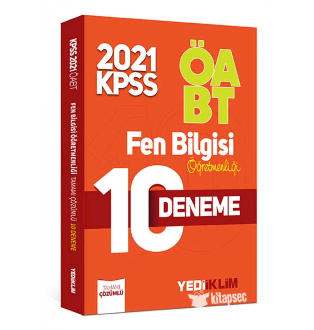 Öabt 2021 Fen Bilgisi Öğretmenliği 10 Deneme Yediiklim