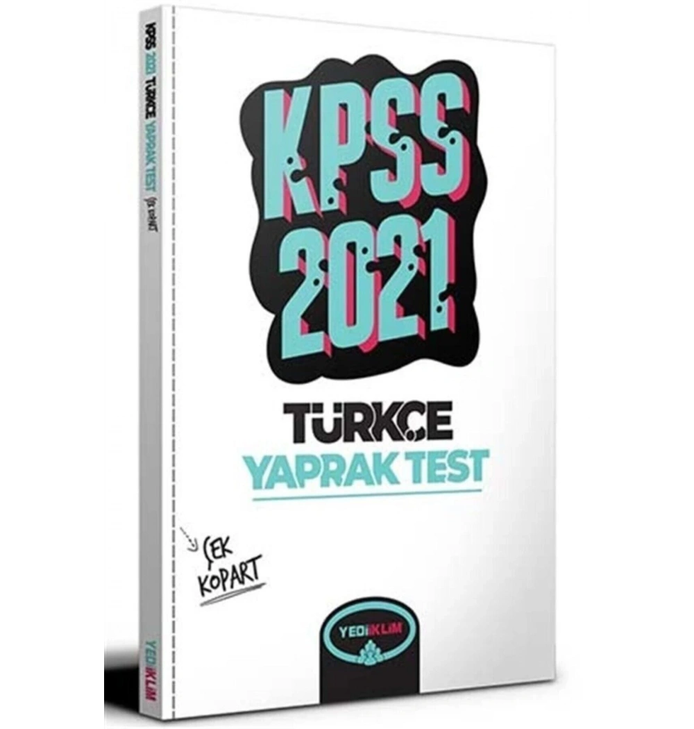 Kpss 2021 Türkçe Yaprak Test Yediiklim