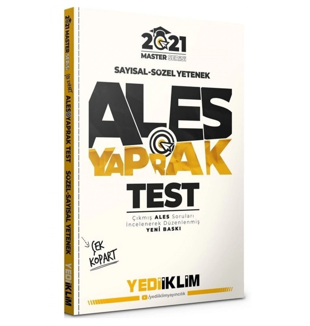 2021 Ales Sayısal Sözel Yaprak Test Yediiklim