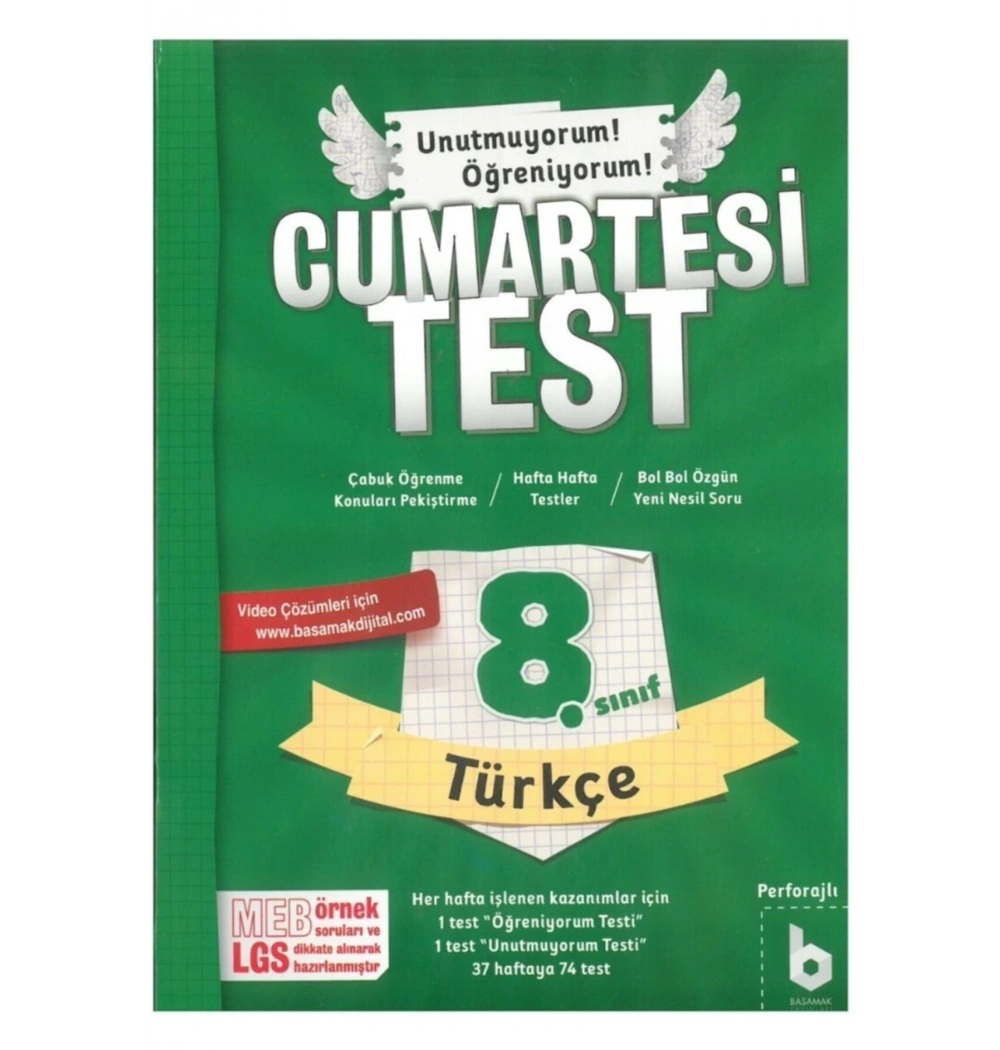 Basamak 8.Sınıf Türkçe Cumartesi Test