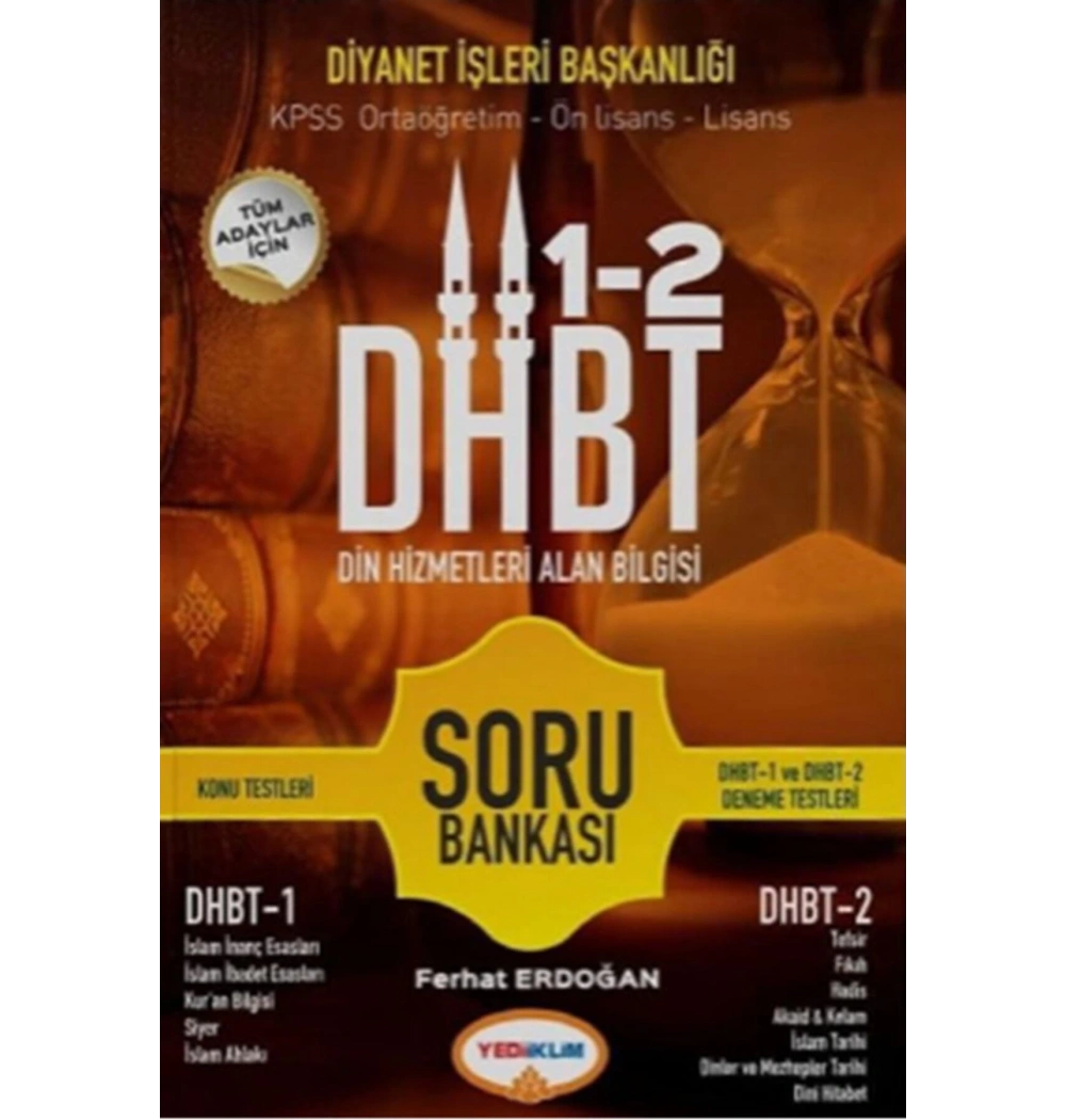Dhbt Din Hizmetler Alan Bilgisi 1-2 Tüm Adaylar Soru Bankası Yediiklim