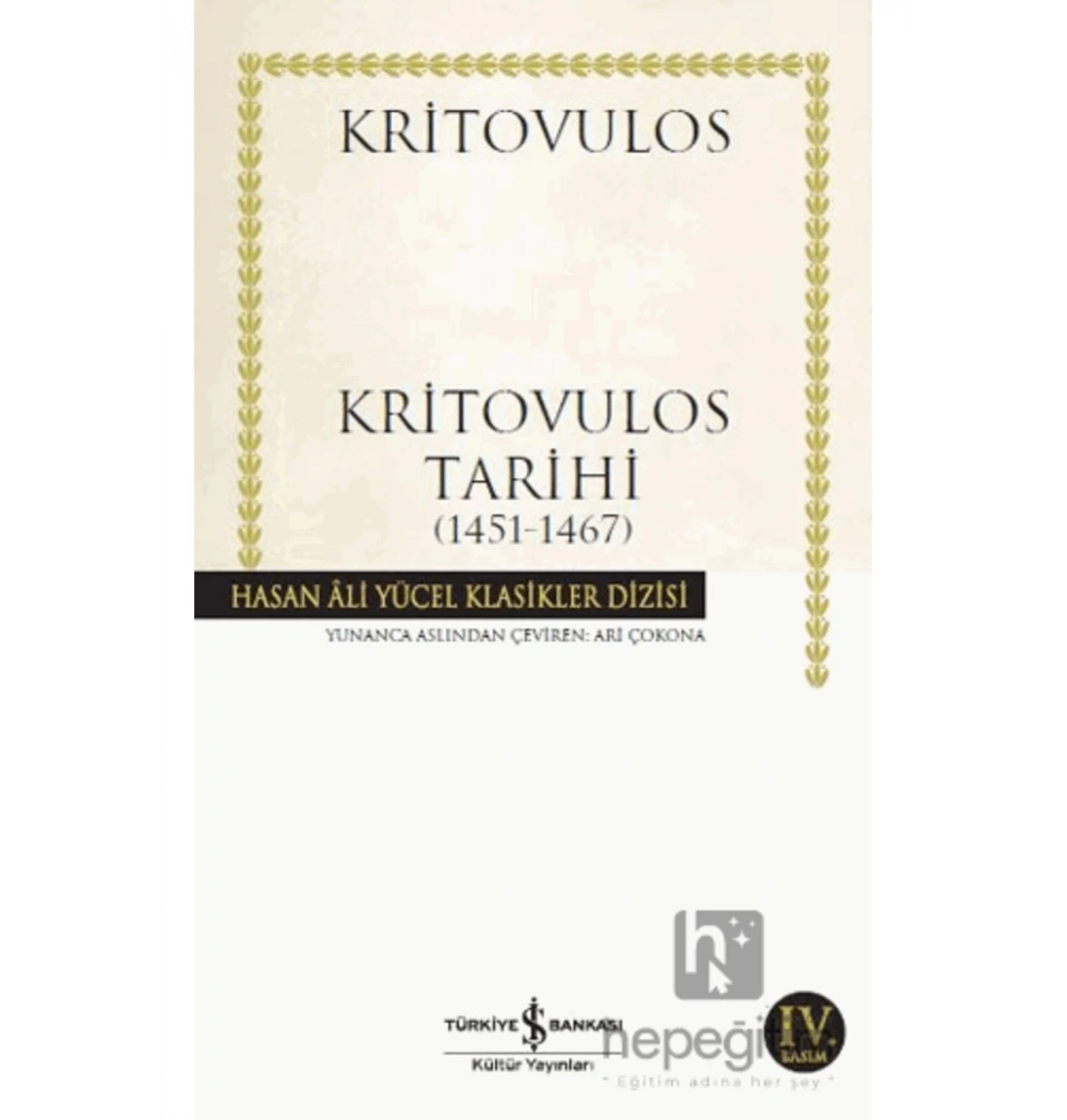 Kritovulos Tarihi 1451-1467 İş Bankası