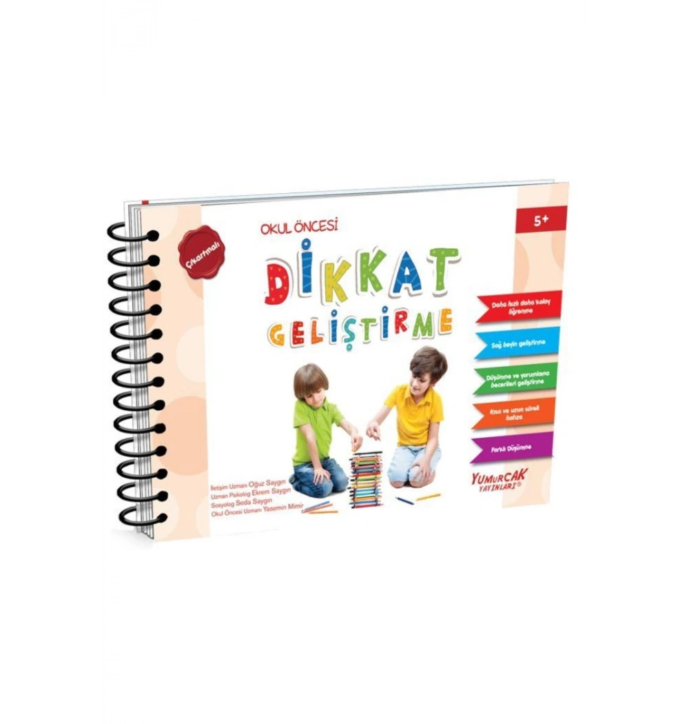 Dikkat Geliştirme 5+Yaş Yumurcak Yayınları