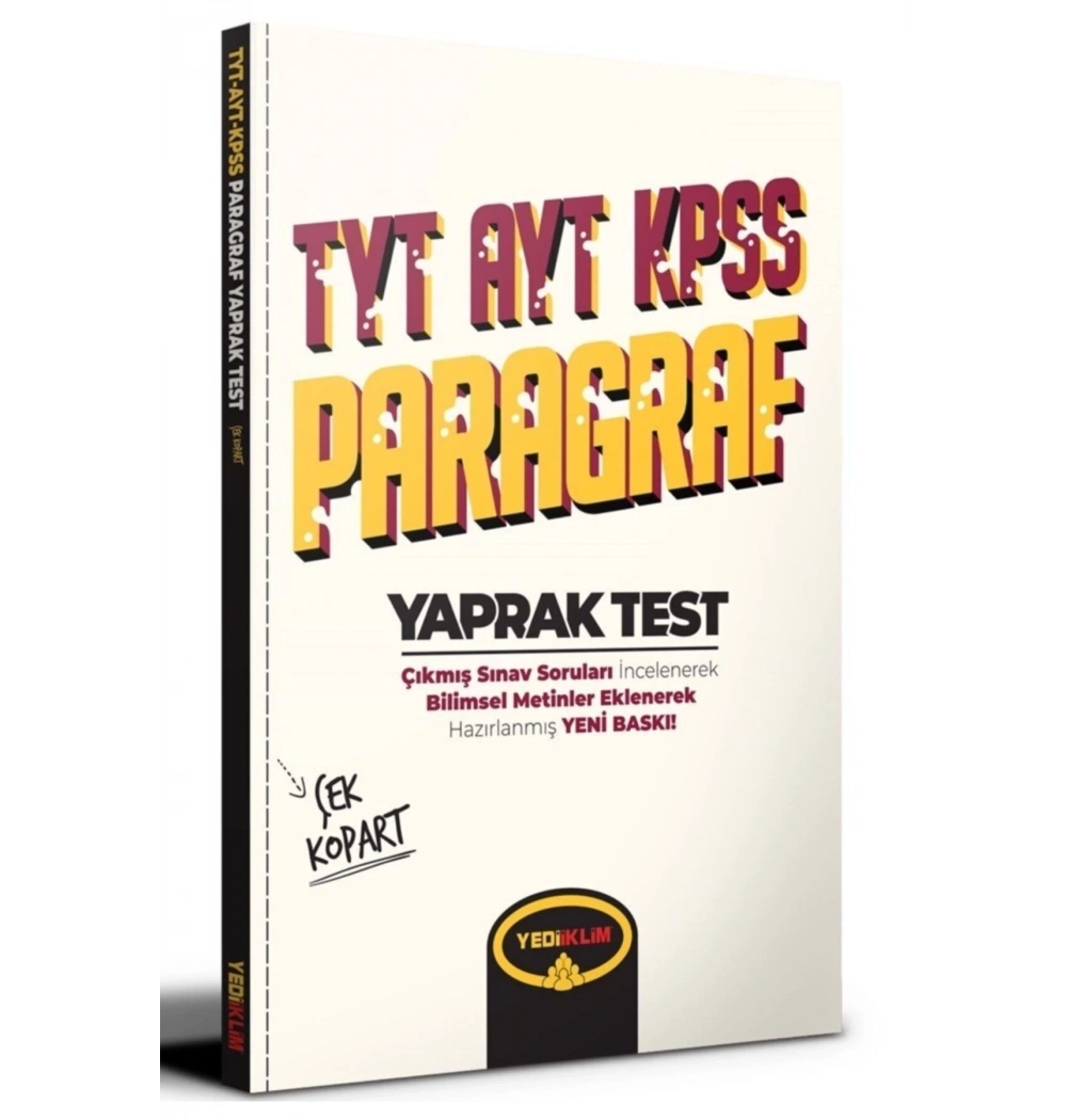 Tyt Ayt Kpss Paragraf Yaprak Test Yediiklim