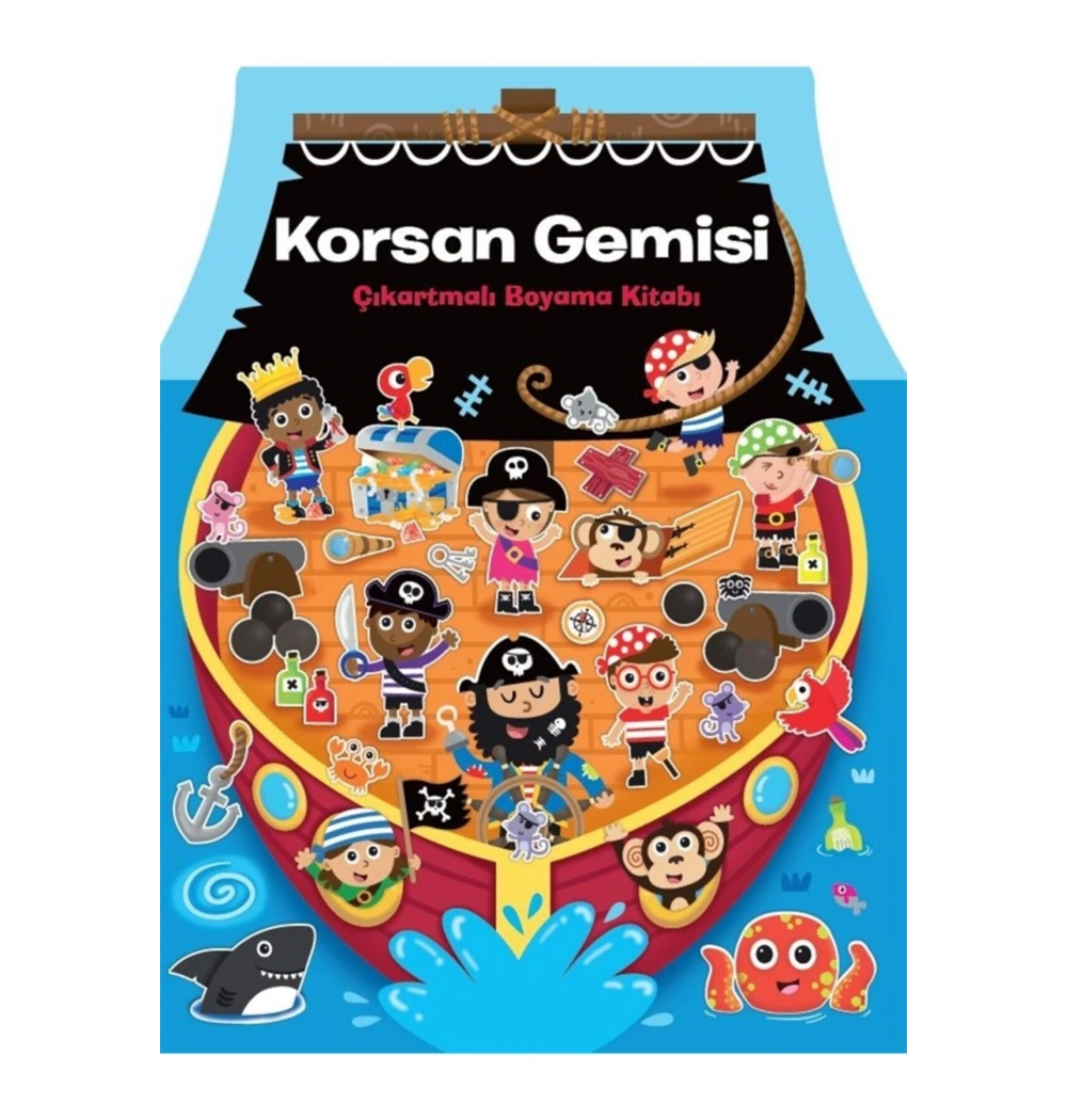 Korsan Gemisi Çıkartmalı Boyama Kitabı  Doğan Egmont