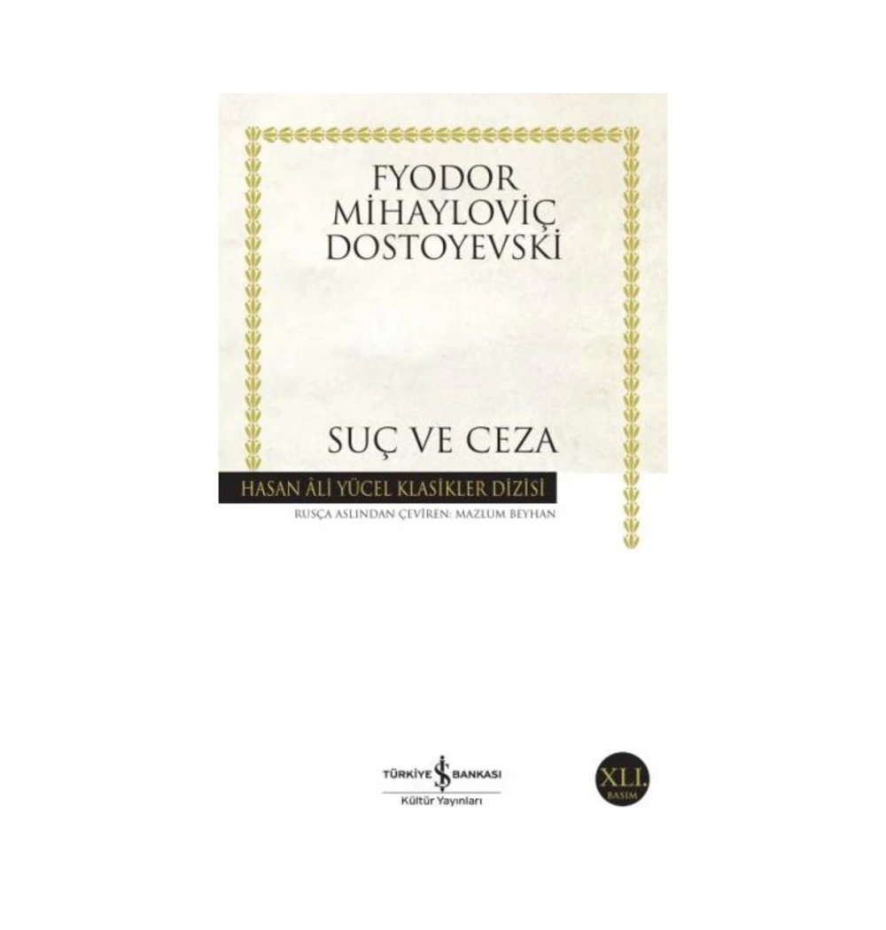Suç Ve Ceza Dostoyevski İş Bankası