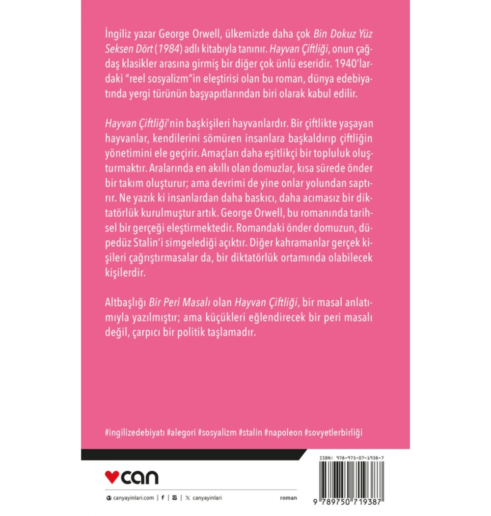 Hayvan Çiftliği   George Orwel  Can Yayınları