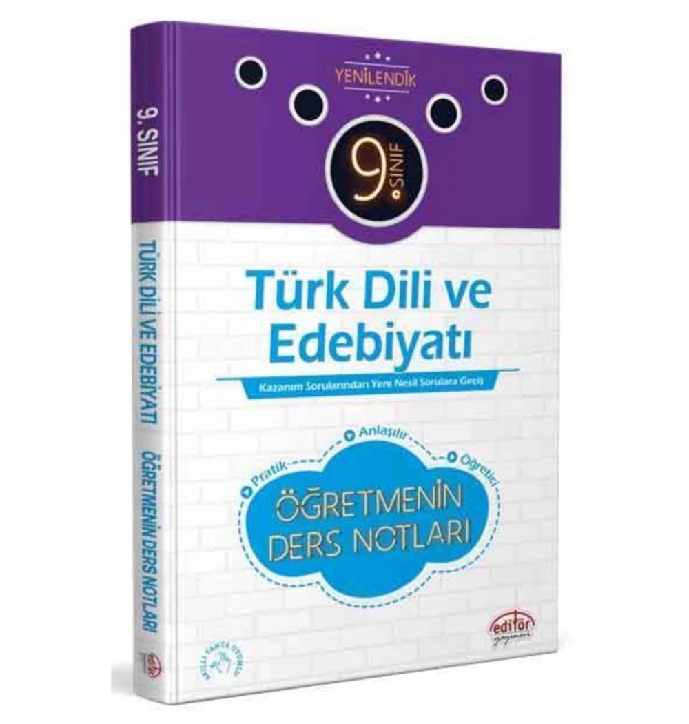*Kampanya* Editör 9.Sınıf Türk Dili Edebiyatı Öğretmenin Ders Notları