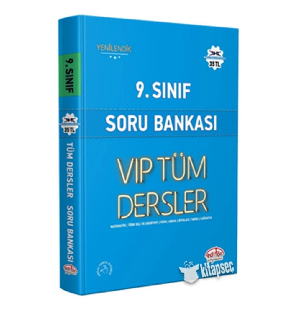 Editör 9.Sınıf Vip Tüm Dersler Soru Bankası