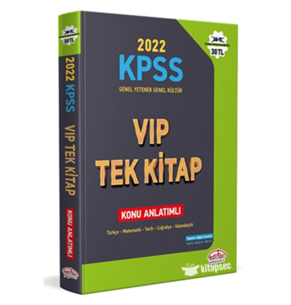 Editör 2022 Kpss Gy Gk Vip Tek Kitap Konu Anlatım
