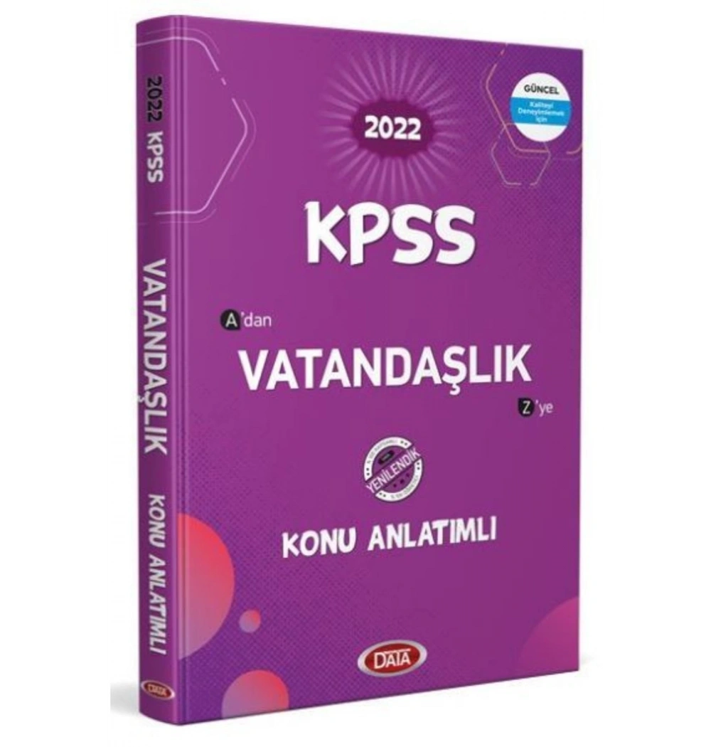 Data 2022 Kpss Vatandaşlık Konu Anlatım