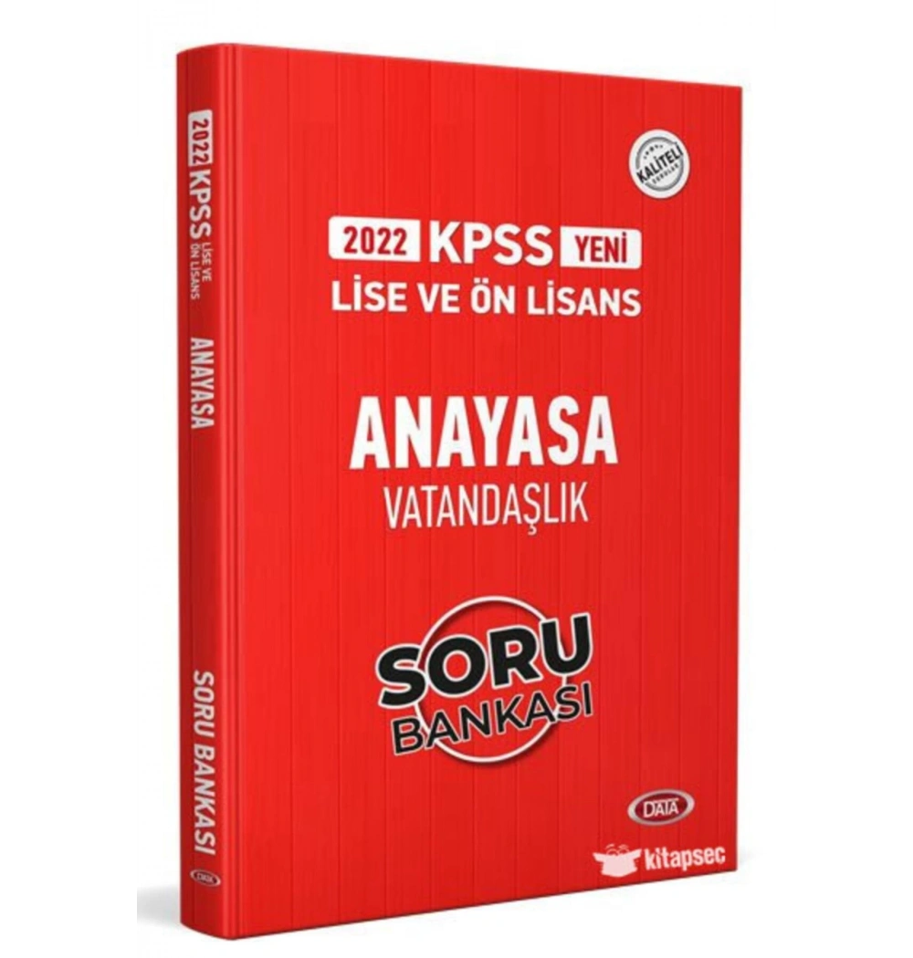 Data 2022 Kpss Lise Önlisans Anayasa Vatandaşlık Soru Bankası