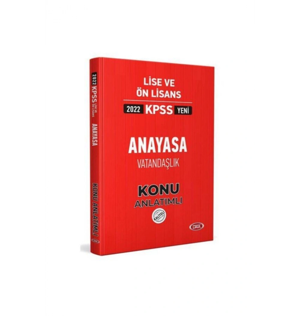 Data 2022 Kpss Lise Önlisans Anayasa Vatandaşlık Konu Anlatımlı