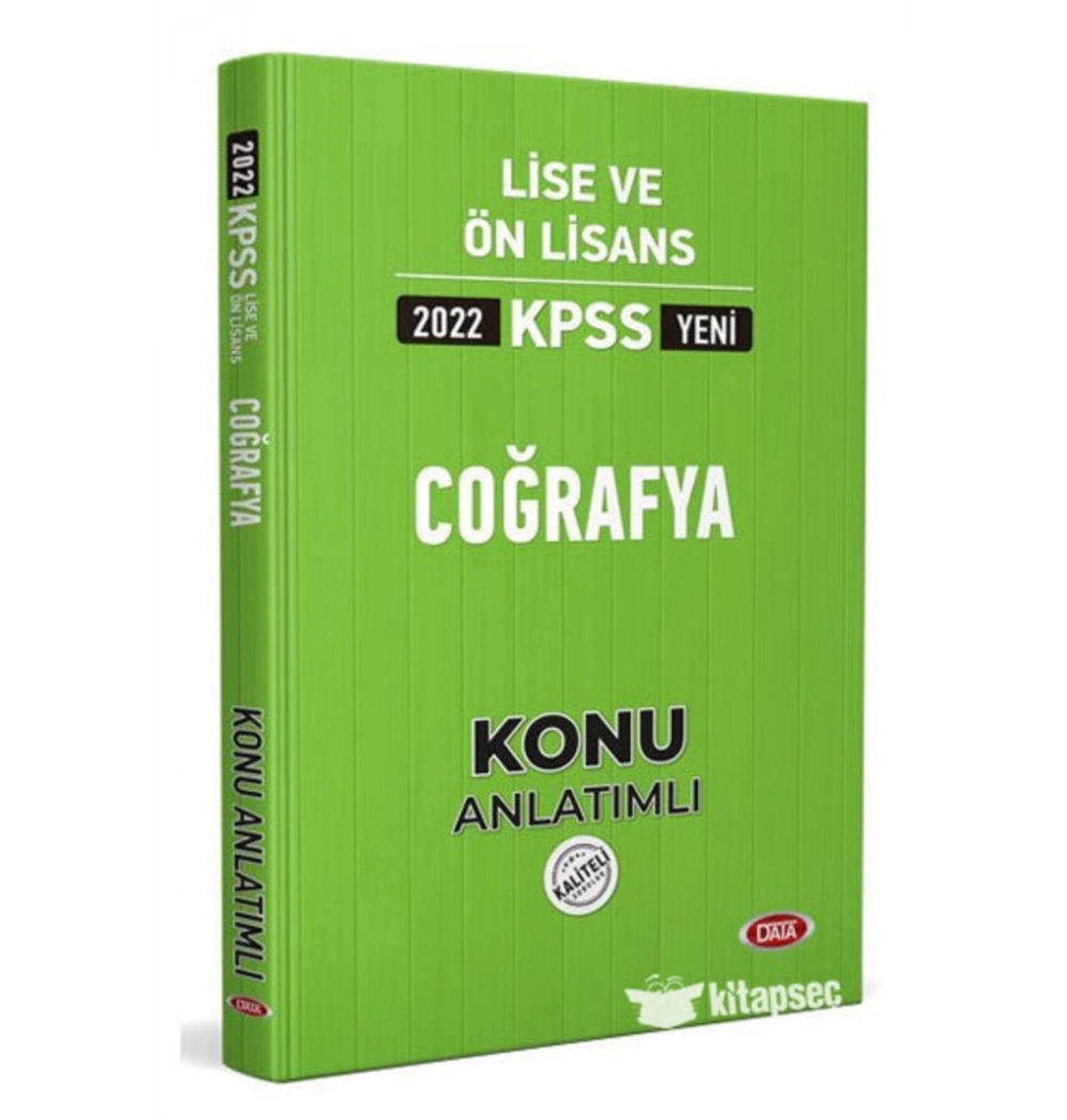 Data 2022 Kpss Lise Önlisans Coğrafya Konu Anlatımlı