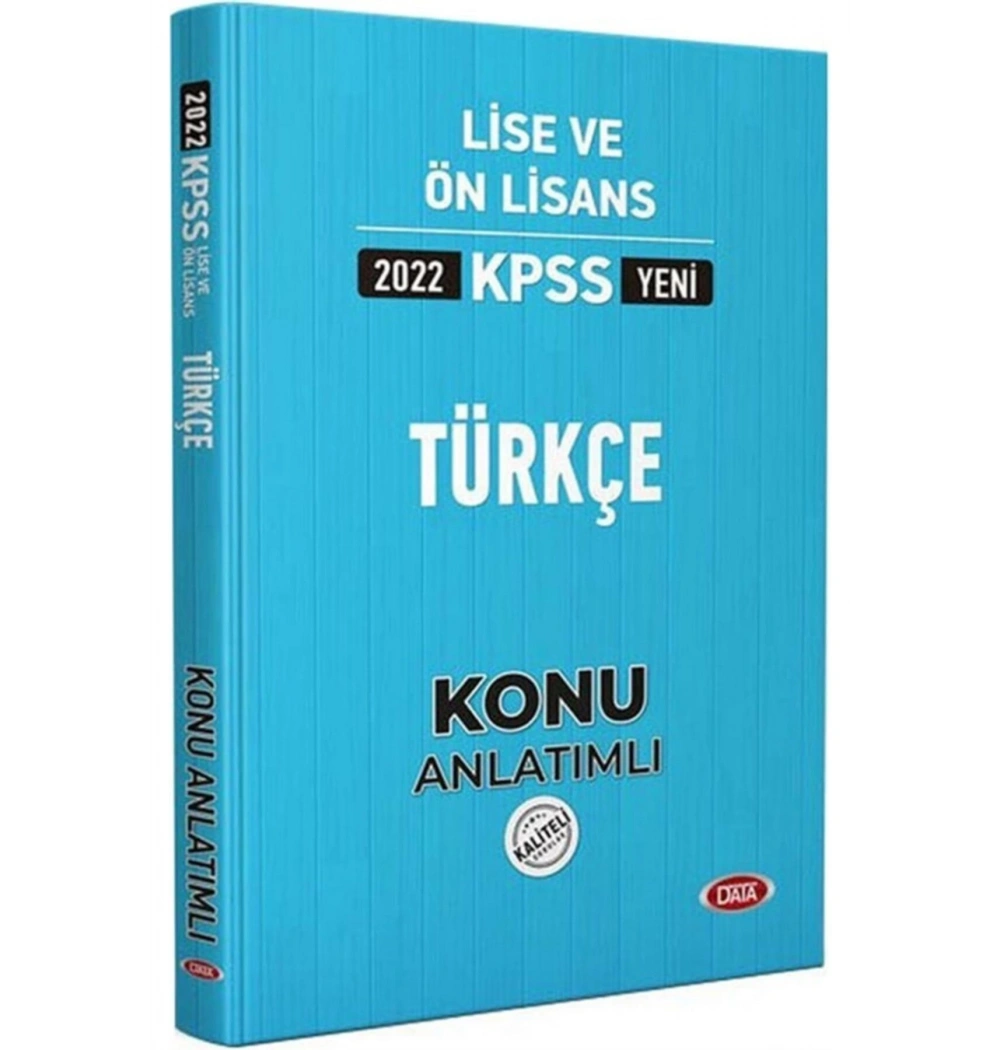 Data 2022 Kpss Lise Önlisans Türkçe Konu Anlatımlı