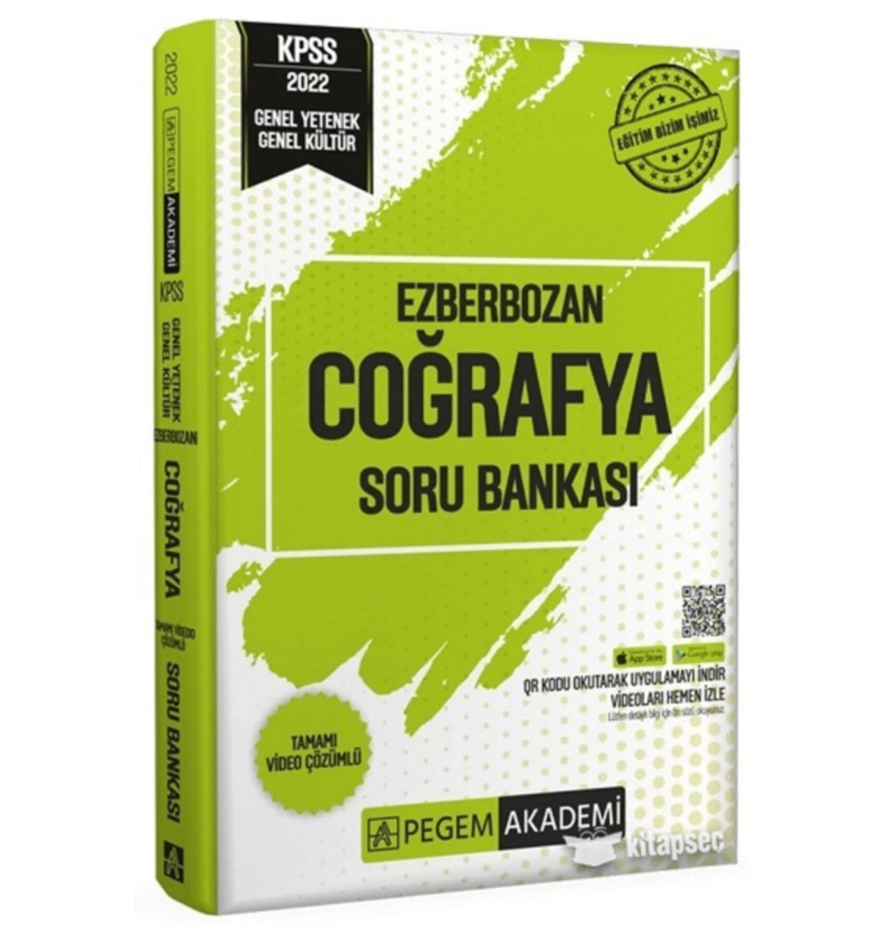 Pegem Kpss 2022 Ezberbozan Coğrafya Soru Bankası