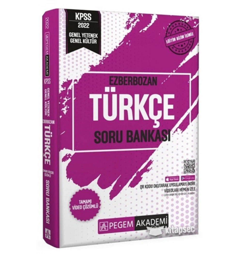 Pegem Kpss 2022 Ezberbozan Türkçe Soru Bankası