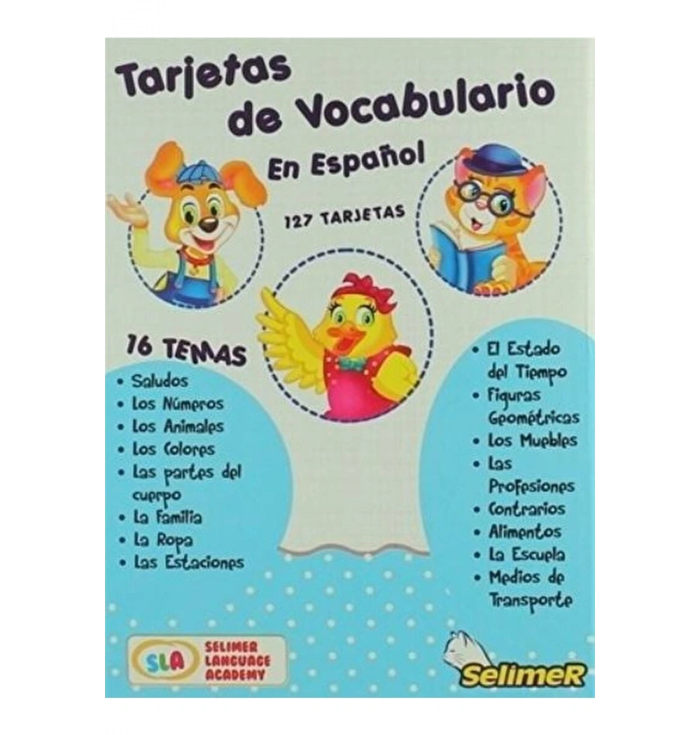 İspanyolca Dil Kartları 127 Parça  Kutulu
