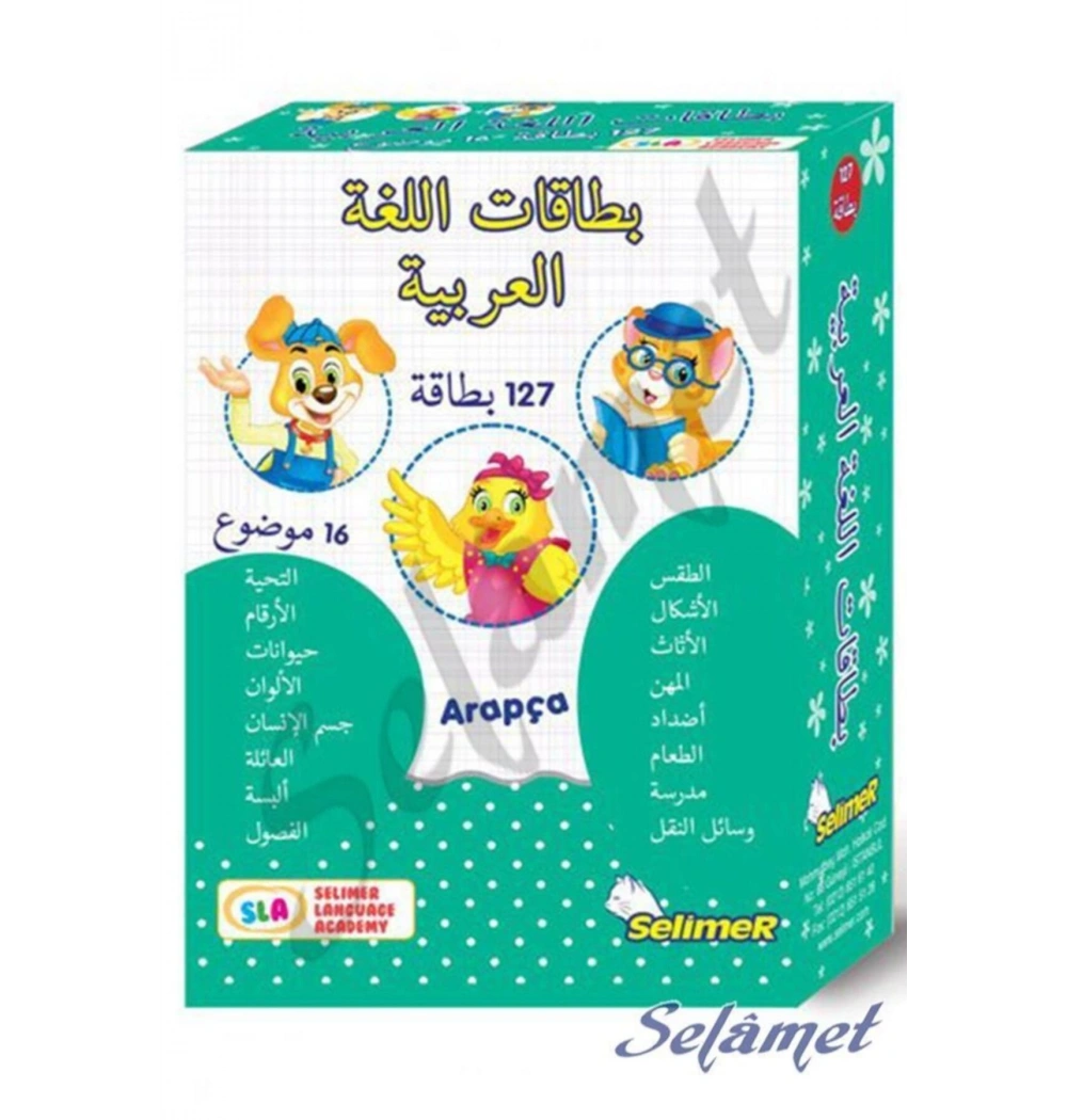 Arapça Dil Kartları 127 Parça Kutulu Selimer