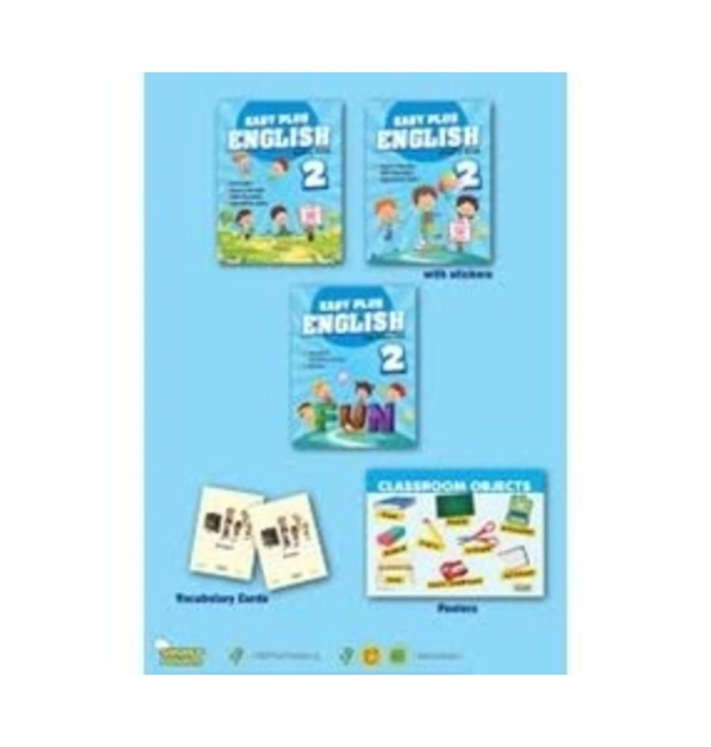 2.Sınıf Easy Plus Englısh Set 3 Kitap + Flash Kart   Selimer