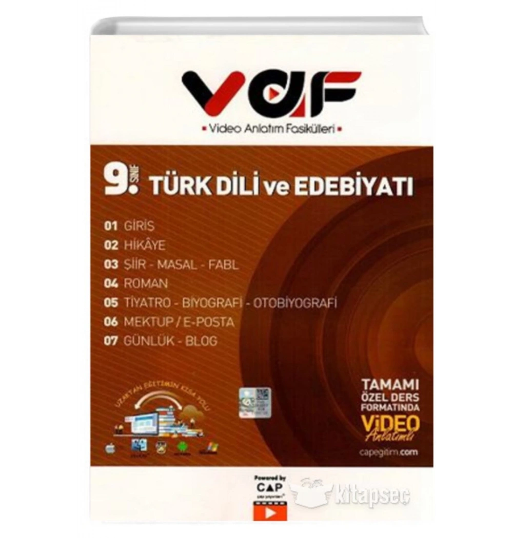 *Kampanya* Çap 9.Sınıf Türk Dili Edebiyatı Video Anlatım Fasikülleri