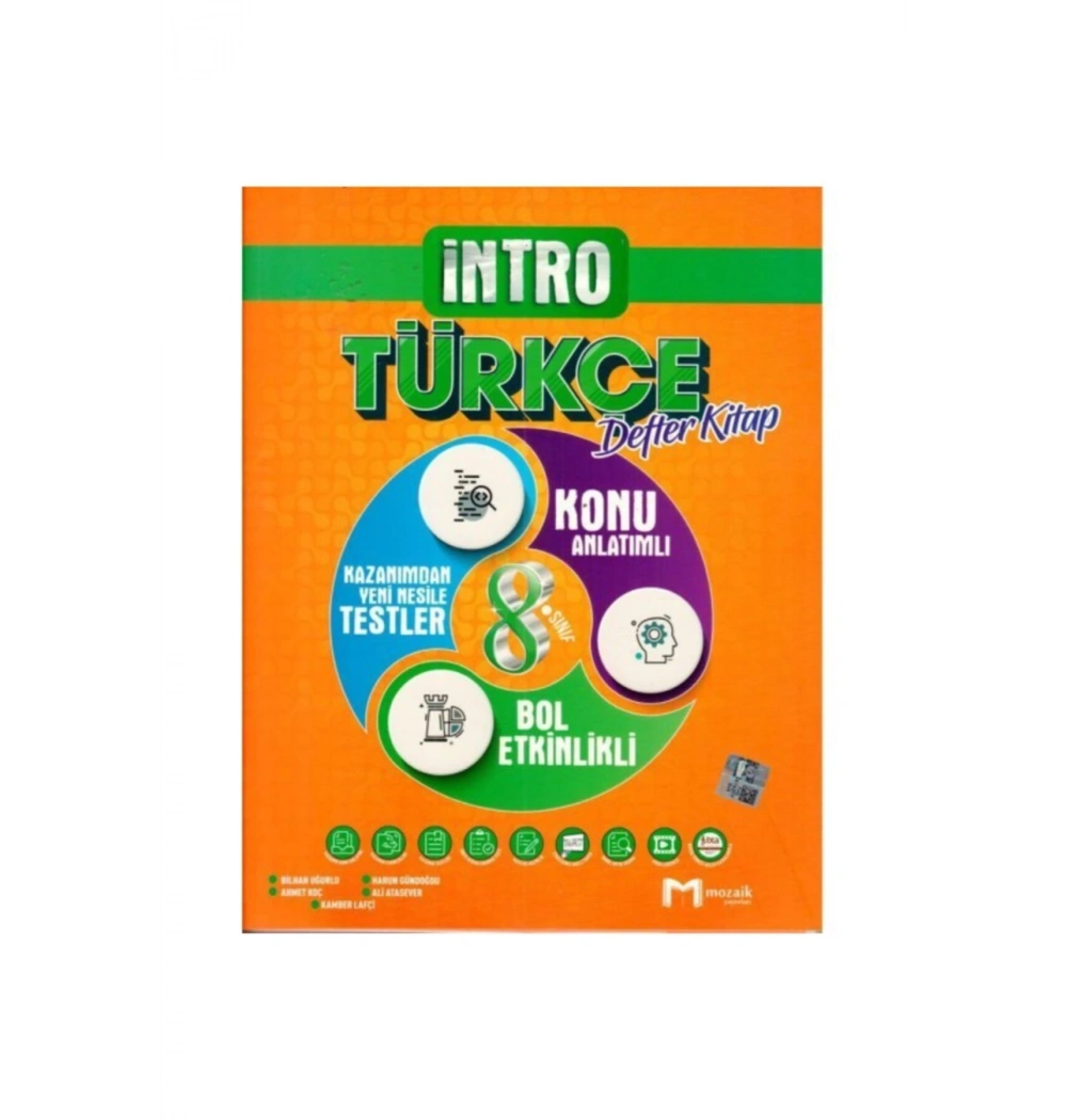 Mozaik 8.Sınıf Türkçe Defter Kitap