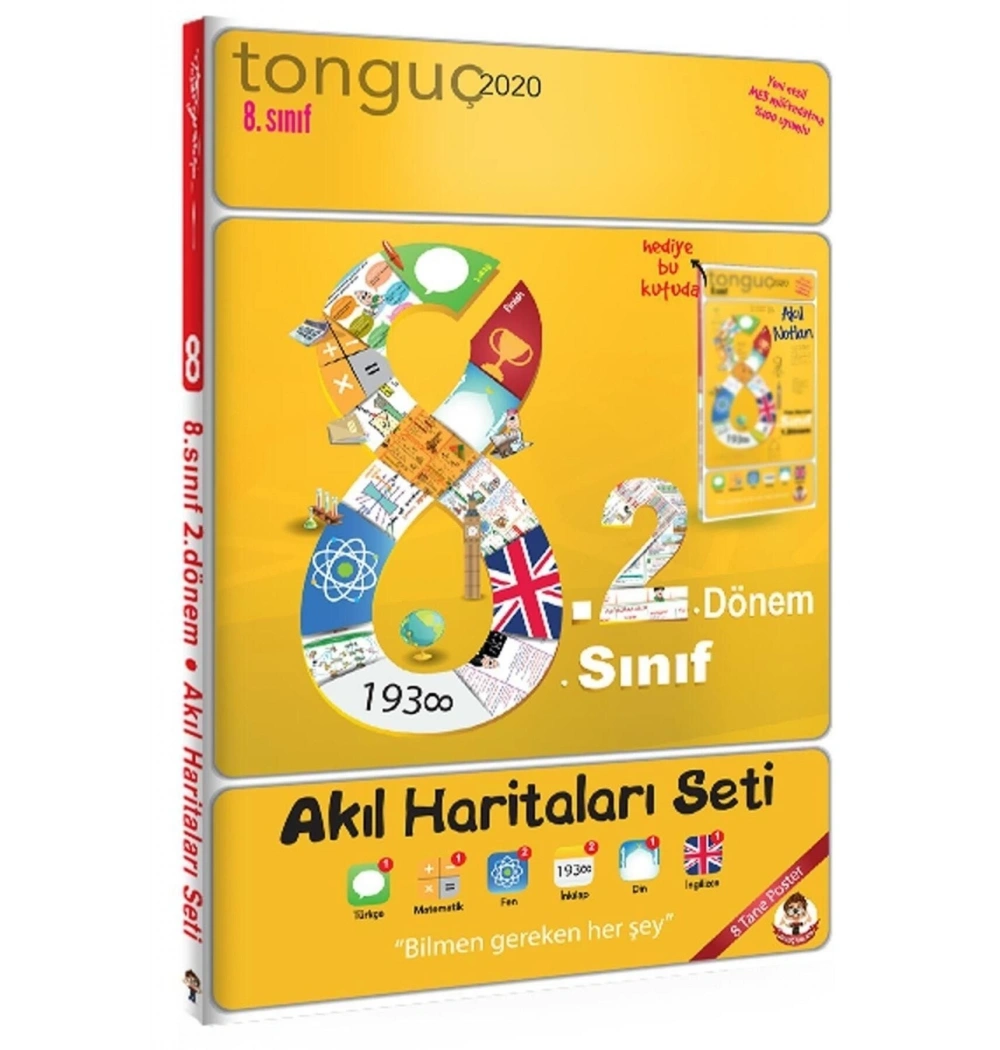Tonguç 8.Sınıf 2.Dönem Akıl Haritaları Seti