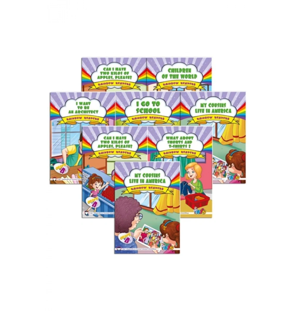 Rainbow Readers 4 İngilizce Hikaye 9 Kitap 1 Cd Seti Afs