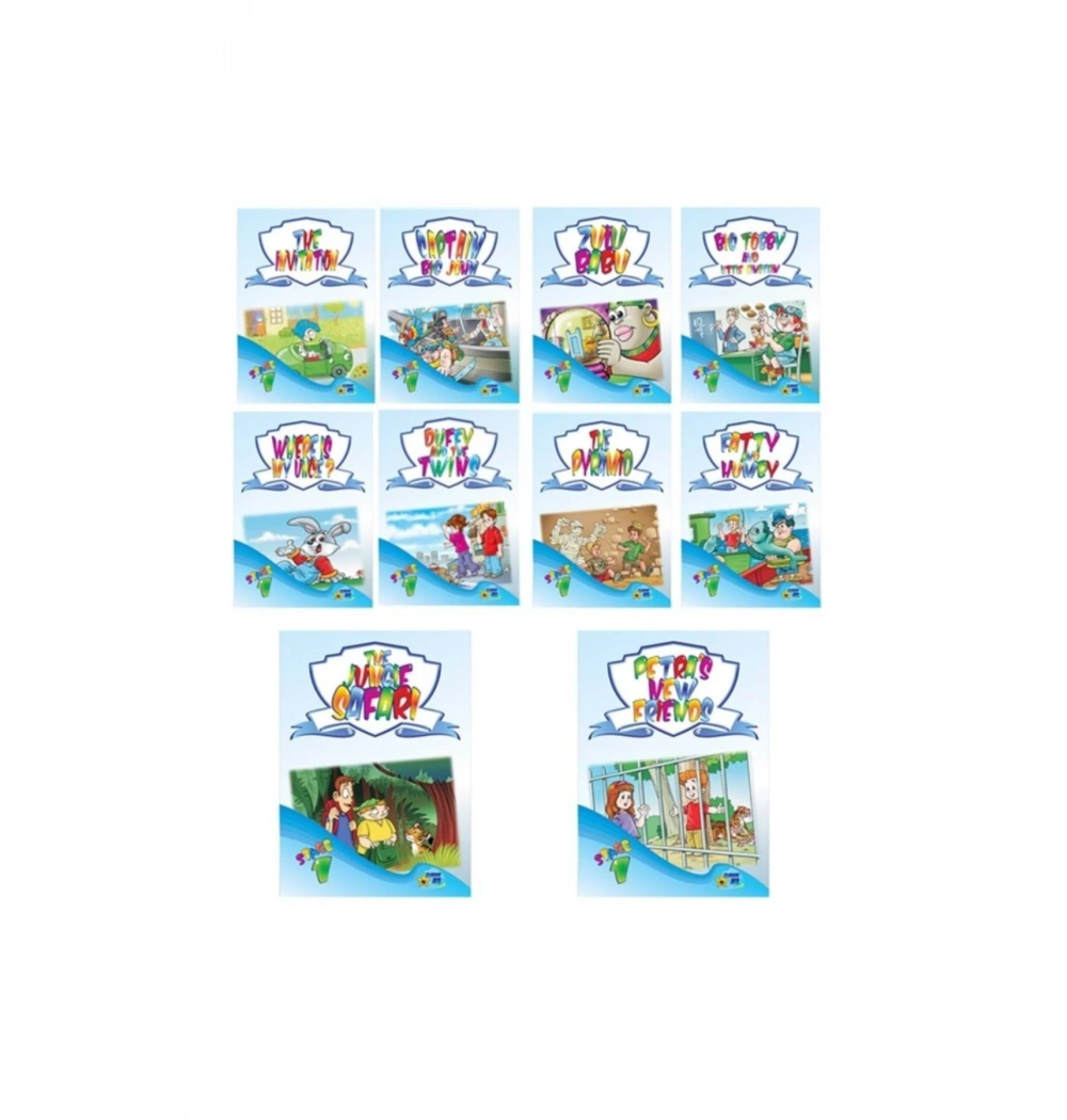 Readers Stage 1 İngilizce Hikaye 10 Lu Set