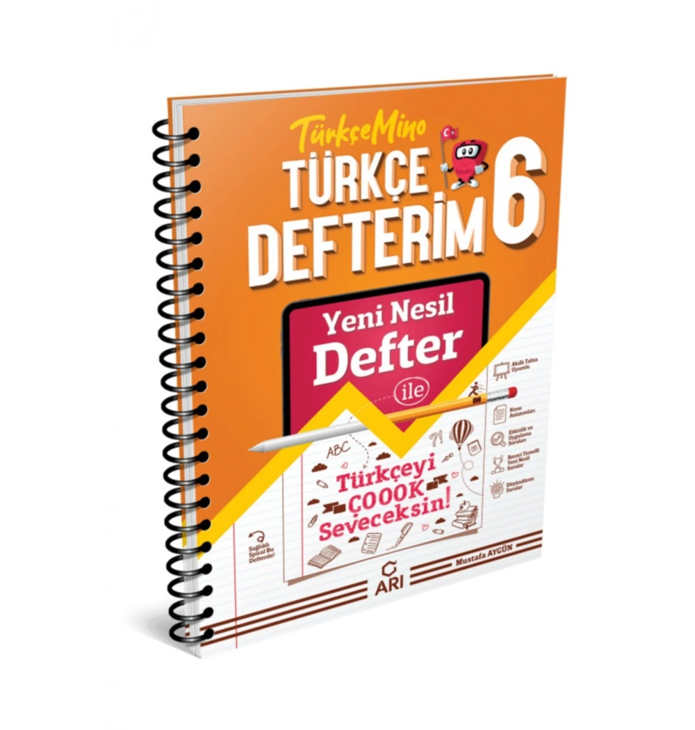 Arı 6.Sınıf Türkçe Defterim Türkçemino