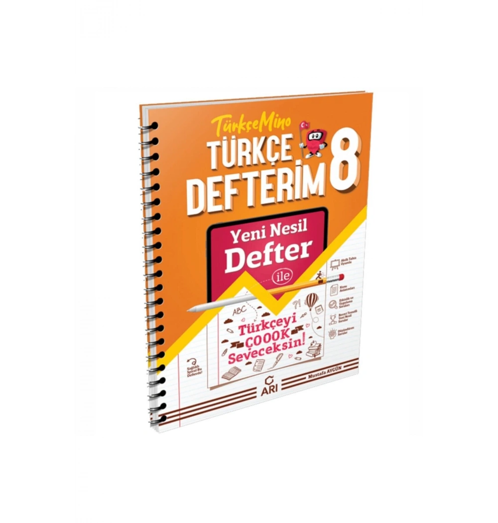 Arı 8.Sınıf Türkçe Defterim Türkçemino