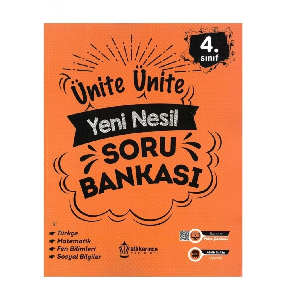 4.Sınıf Ünite Ünite Yeni Nesil Soru Bankası  Atlıkarınca