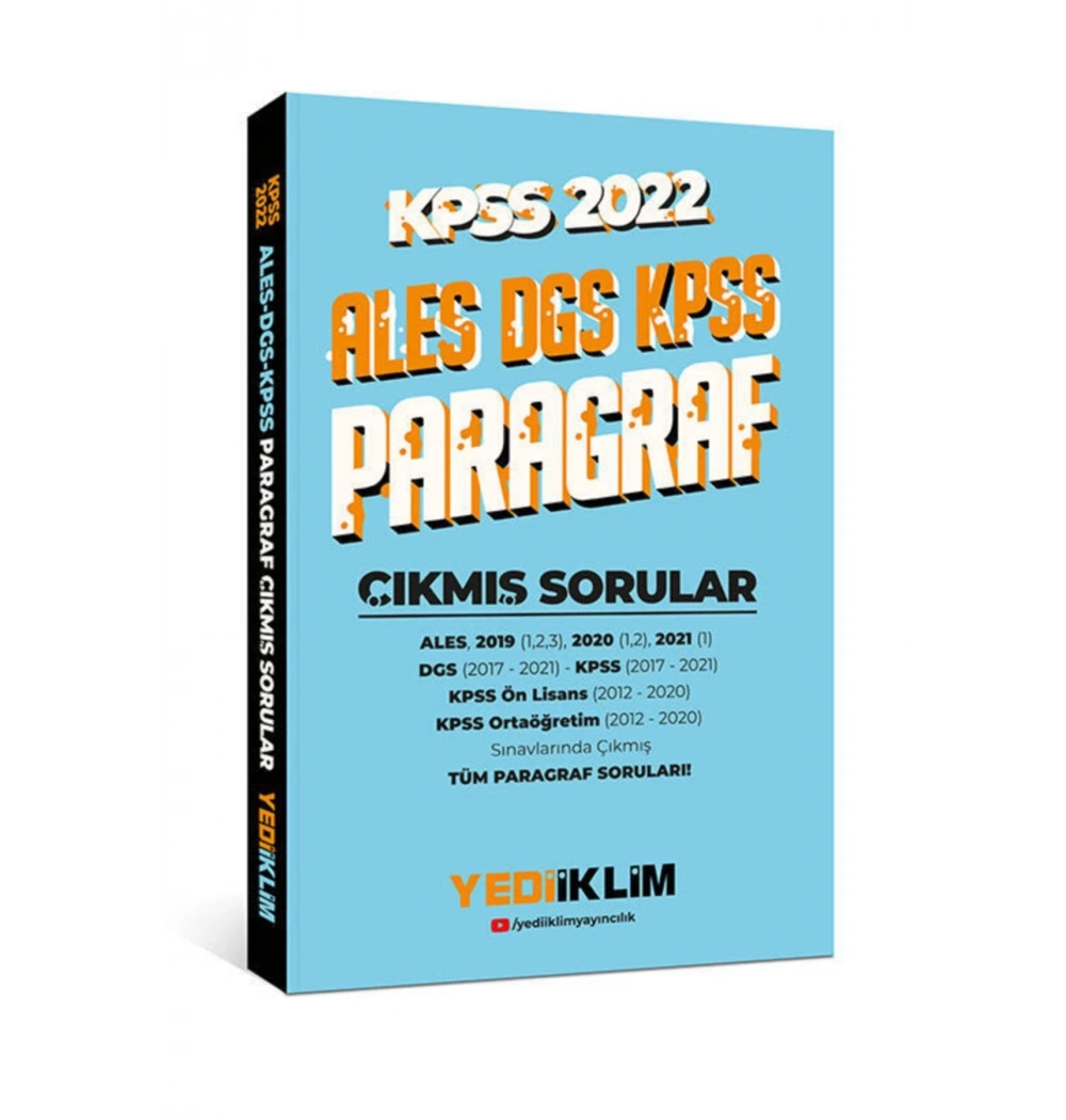 Kpss 2022 Ales Dgs Kpss Paragraf Çıkmış Sorular  Yediiklim