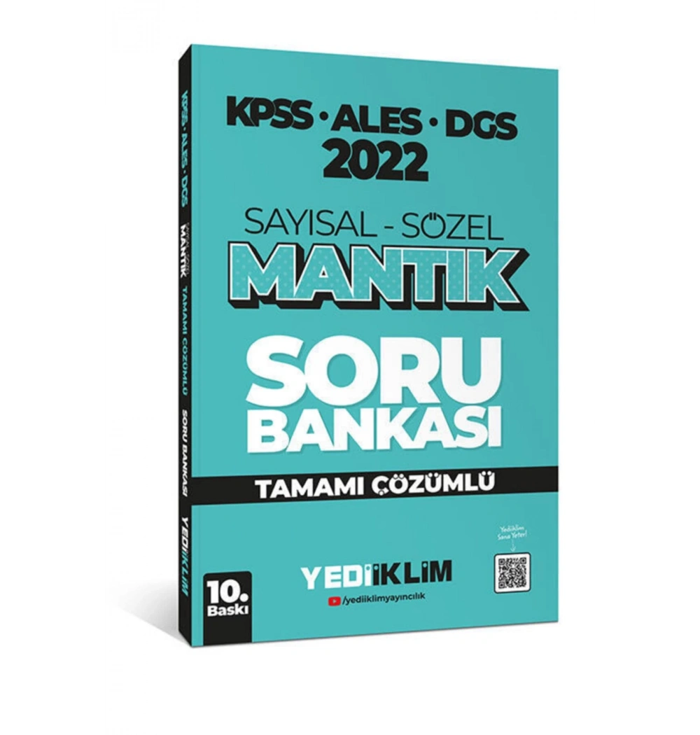 2022 Kpss Ales Dgs Sayısal Sözel Mantık Çözümlü Soru Bankası  Yediiklim