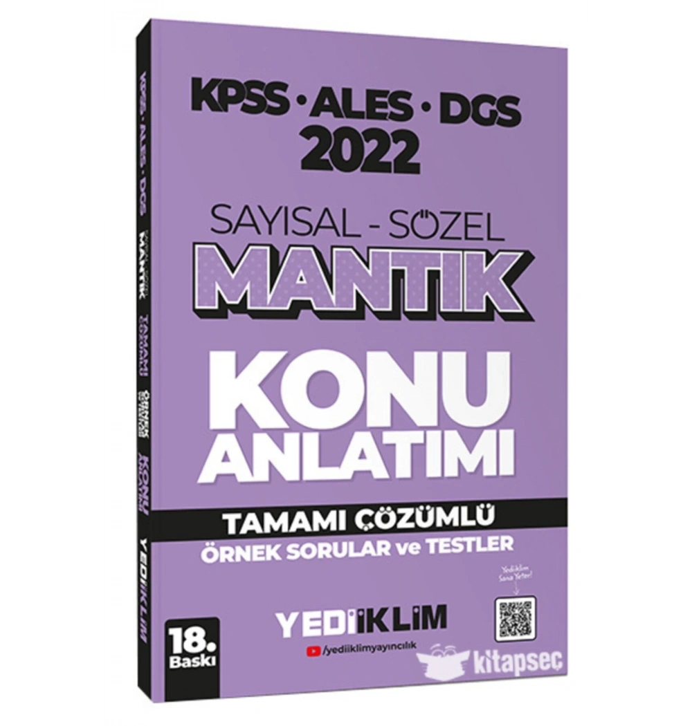 2022 Kpss Ales Dgs Sayısal Sözel Mantık Konu Anlatım Çözümlü Testler