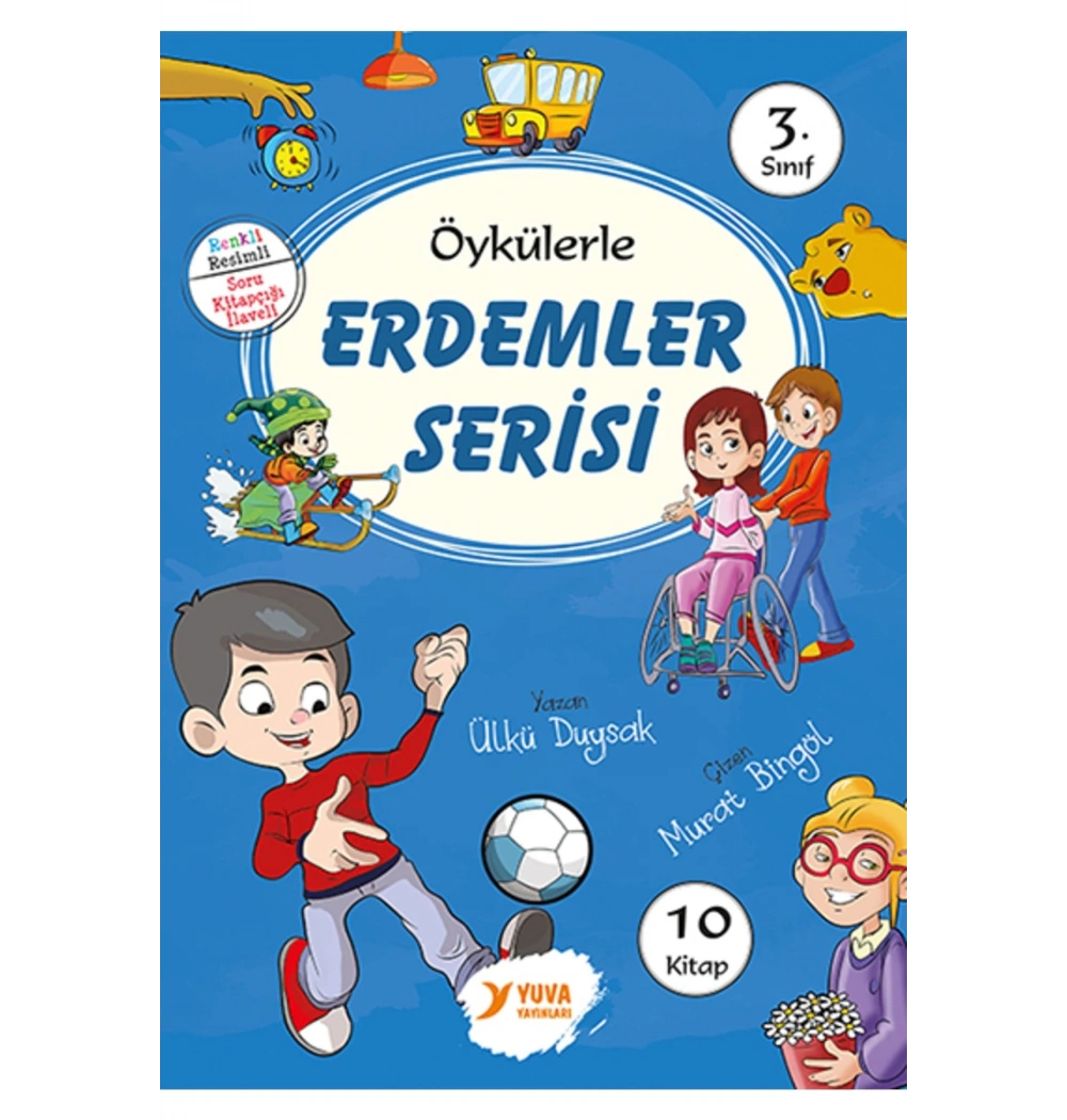 3.Sınıf Öykülerle Erdemler Serisi 10 Kitap Yuva Yayın