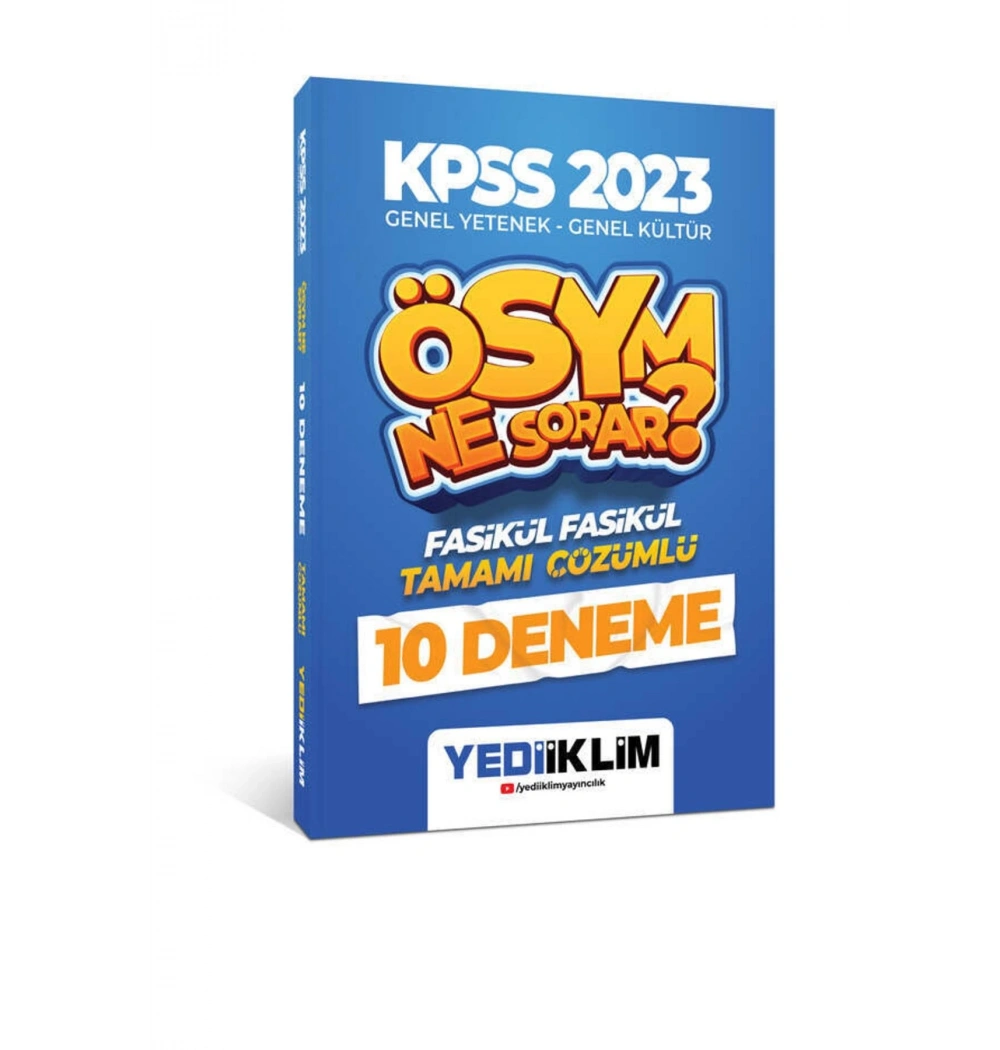 Kpss 2023 Gy Gl 10 Çözümlü Deneme  Yediiklim