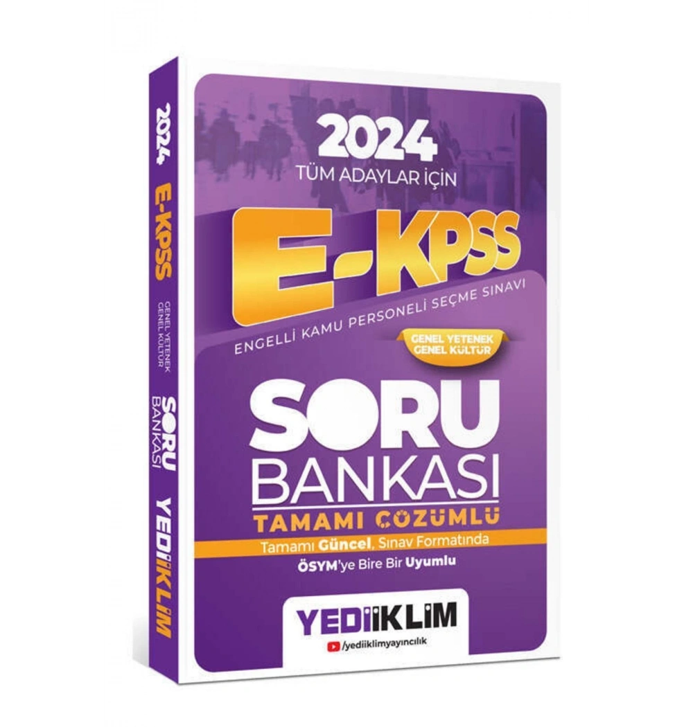 E Kpss 2024 Tüm Adaylar Çözümlü Soru Bankası  Yediiklim