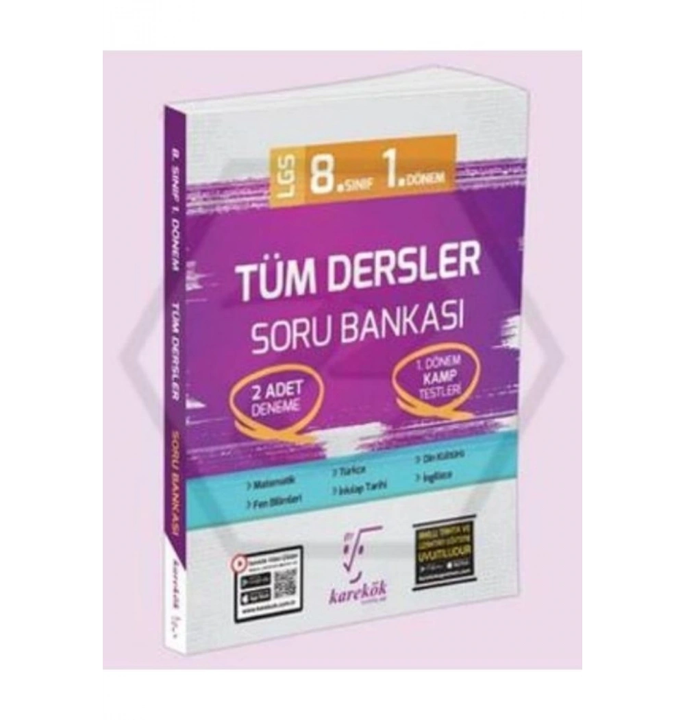 Karekök 8.Sınıf 1.Dönem Tüm Dersler Soru Bankası