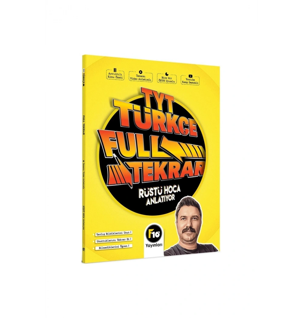Tyt Türkçe Ful Tekrar Rüştü Hoca Anlatıyor  F10 Yayınları