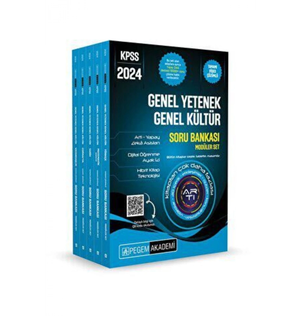 Pegem 2024 Kpss Gy Gk Modüler Soru Bankası 5 Li Set