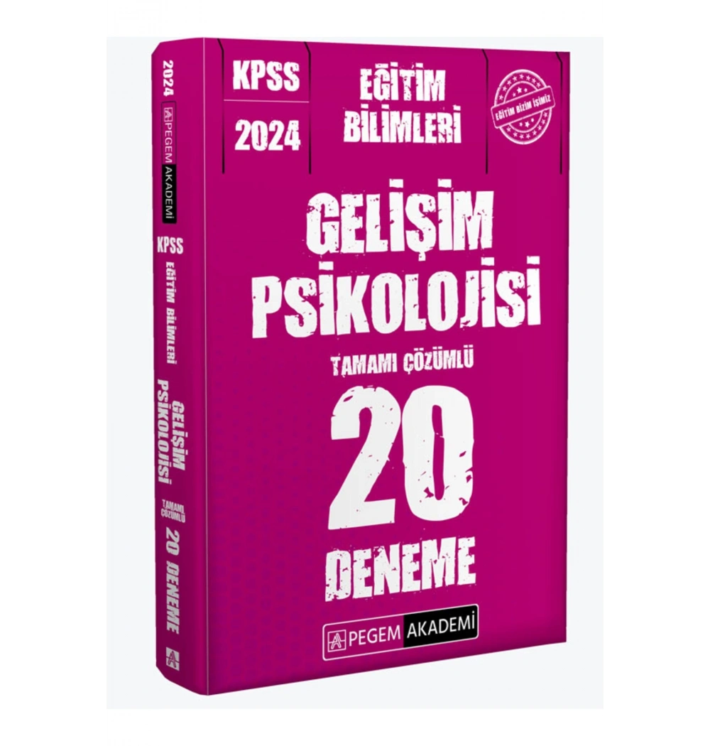 Pegem 2024 Kpss Eğitim Bilimleri Gelişim Psikolojisi 20 Deneme