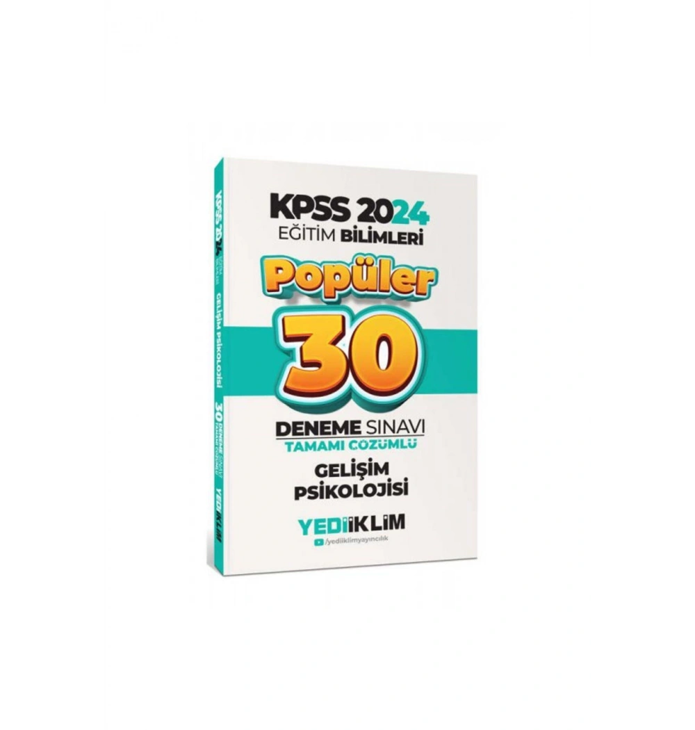 Kpss 2024 Eğitim Bilimleri Gelişim Psikolojisi 30 Deneme  Yediiklim